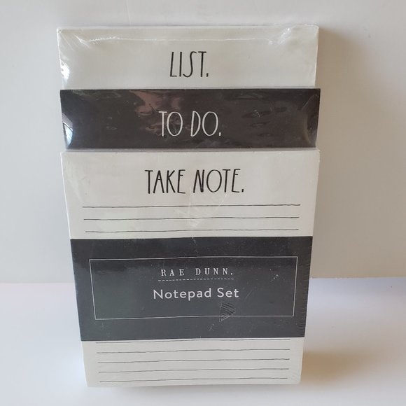 NWT - Rae Dunn Trio of Note Pads